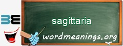 WordMeaning blackboard for sagittaria